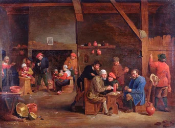 Taverneninterieur mit Kartenspielern